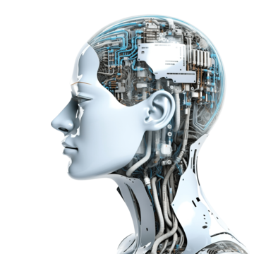 Ilustração abstrata de Inteligência Artificial com redes neurais